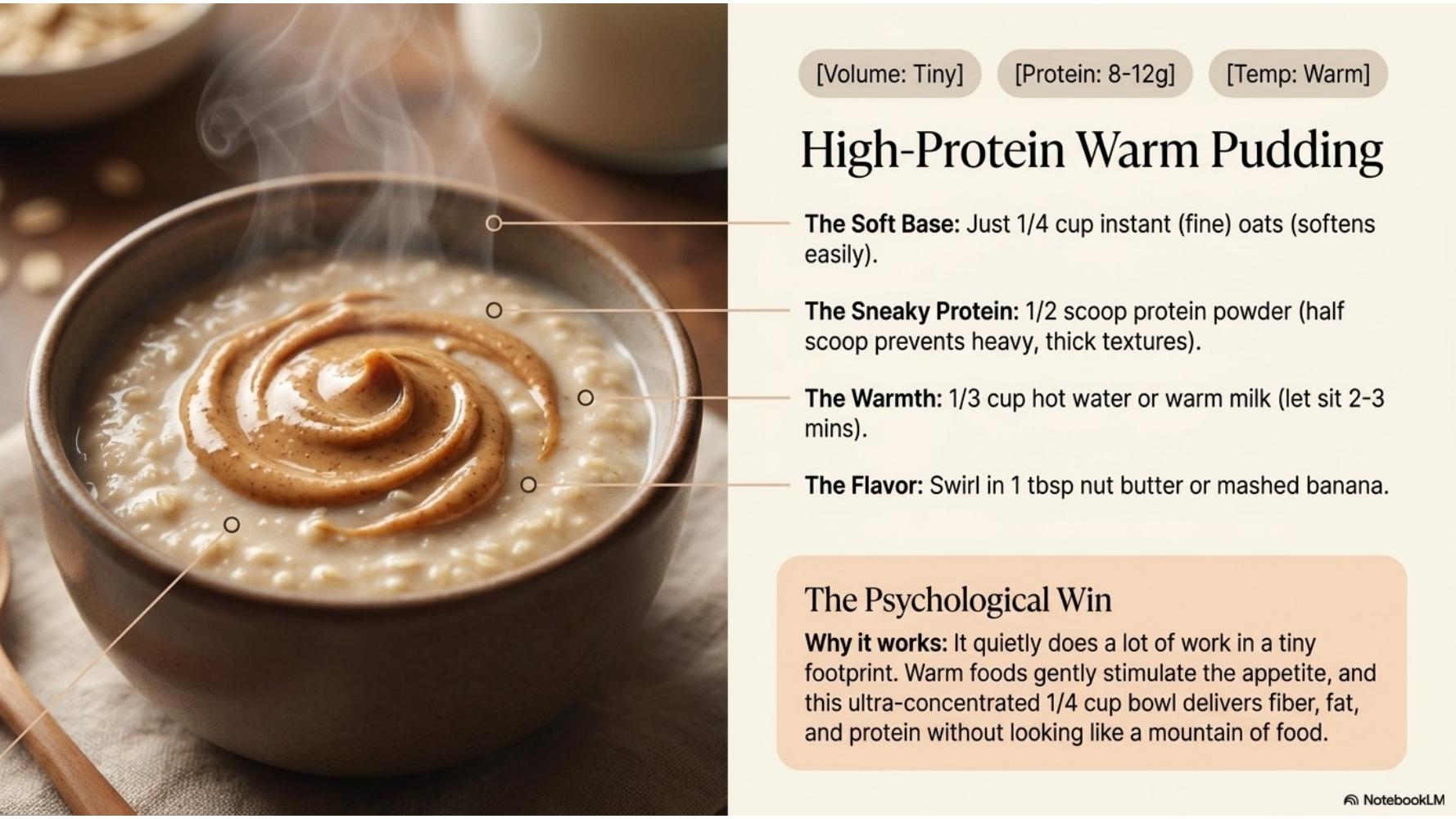 High-Protein Warm Pudding