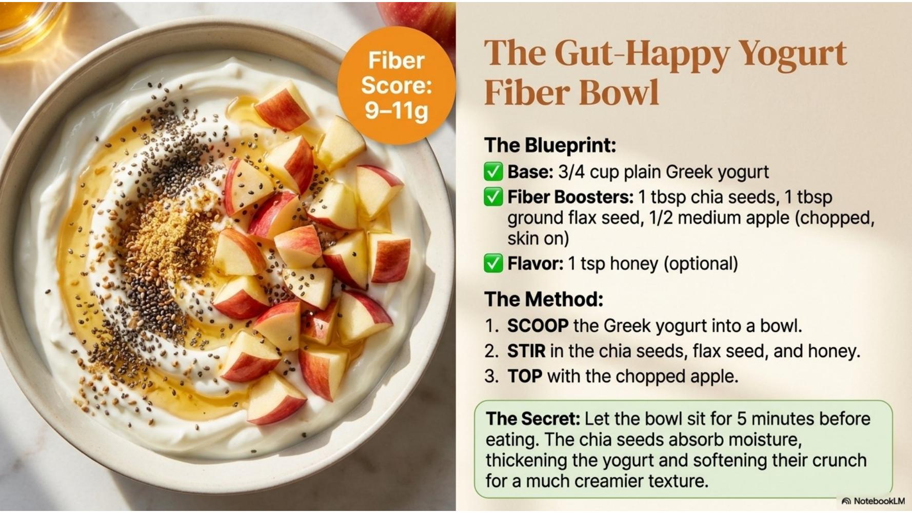 The Gut-Happy Yogurt Fiber Bowl