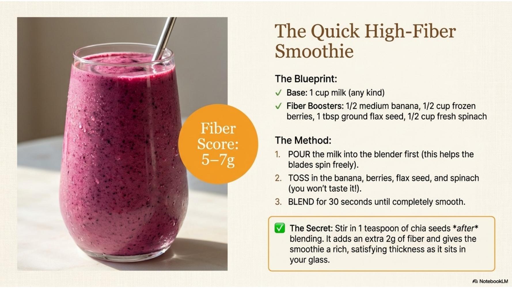The Quick High-Fiber Smoothie