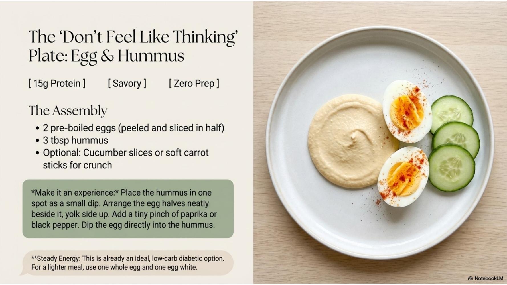 The Egg & Hummus Plate