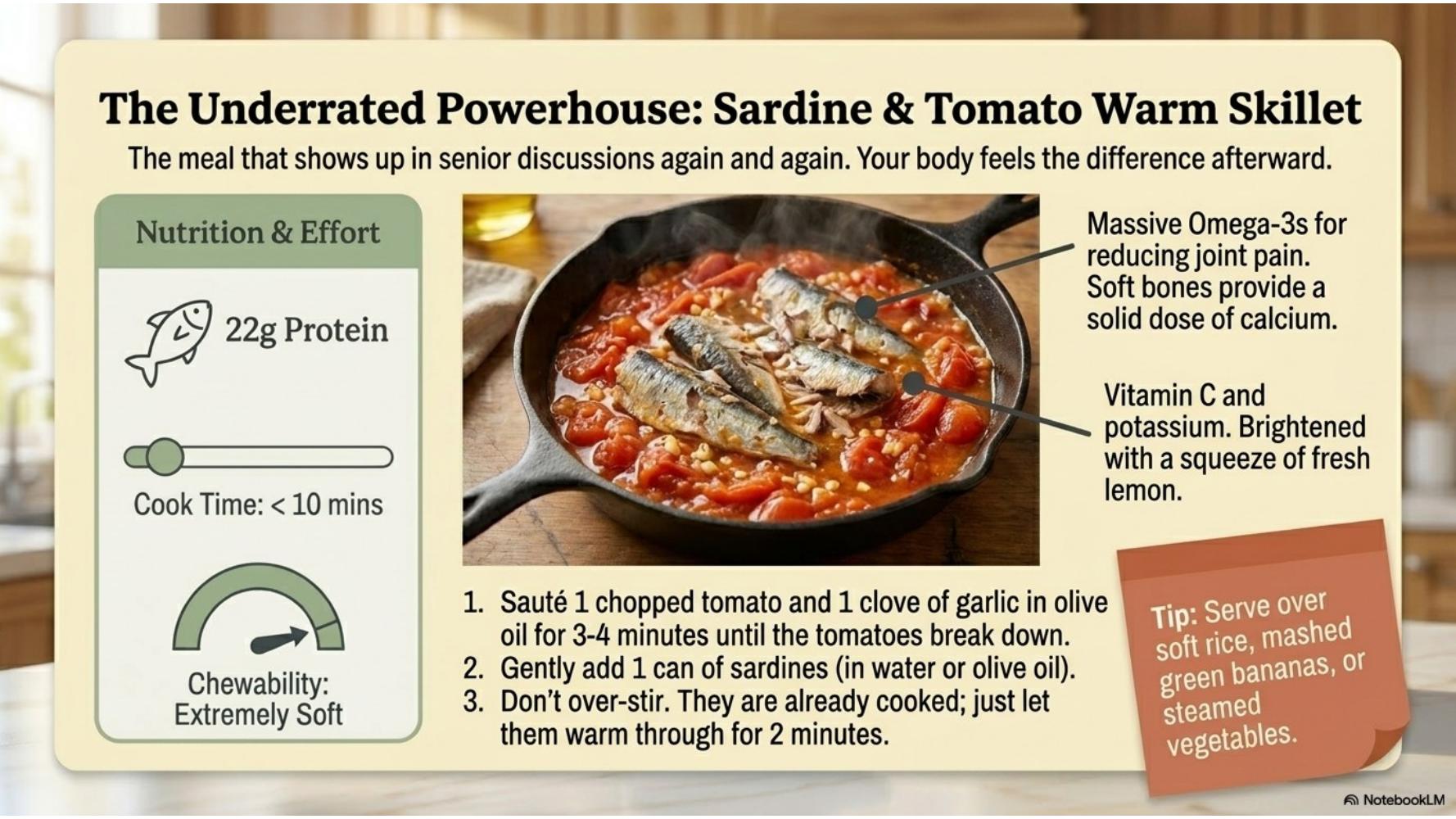Sardine & Tomato Warm Skillet