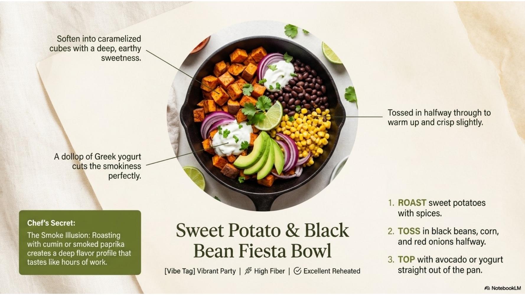 Sweet Potato & Black Bean Fiesta Bowl
