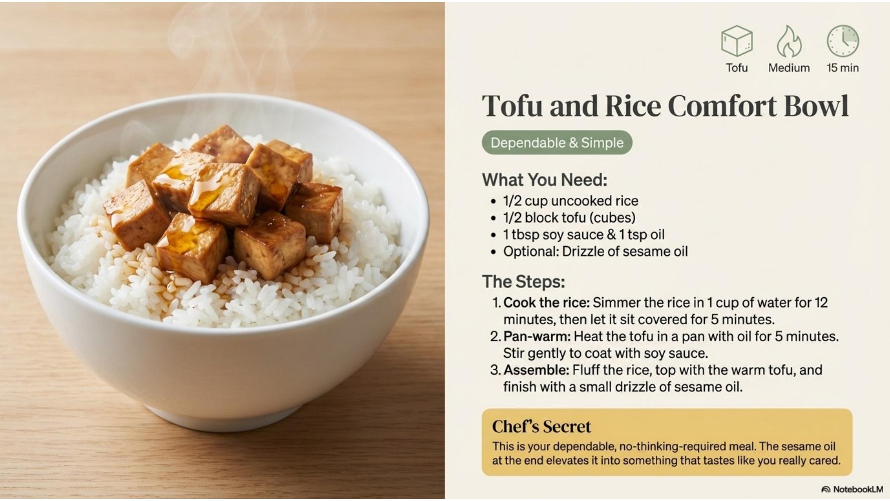 Tofu and Rice Comfort Bowl