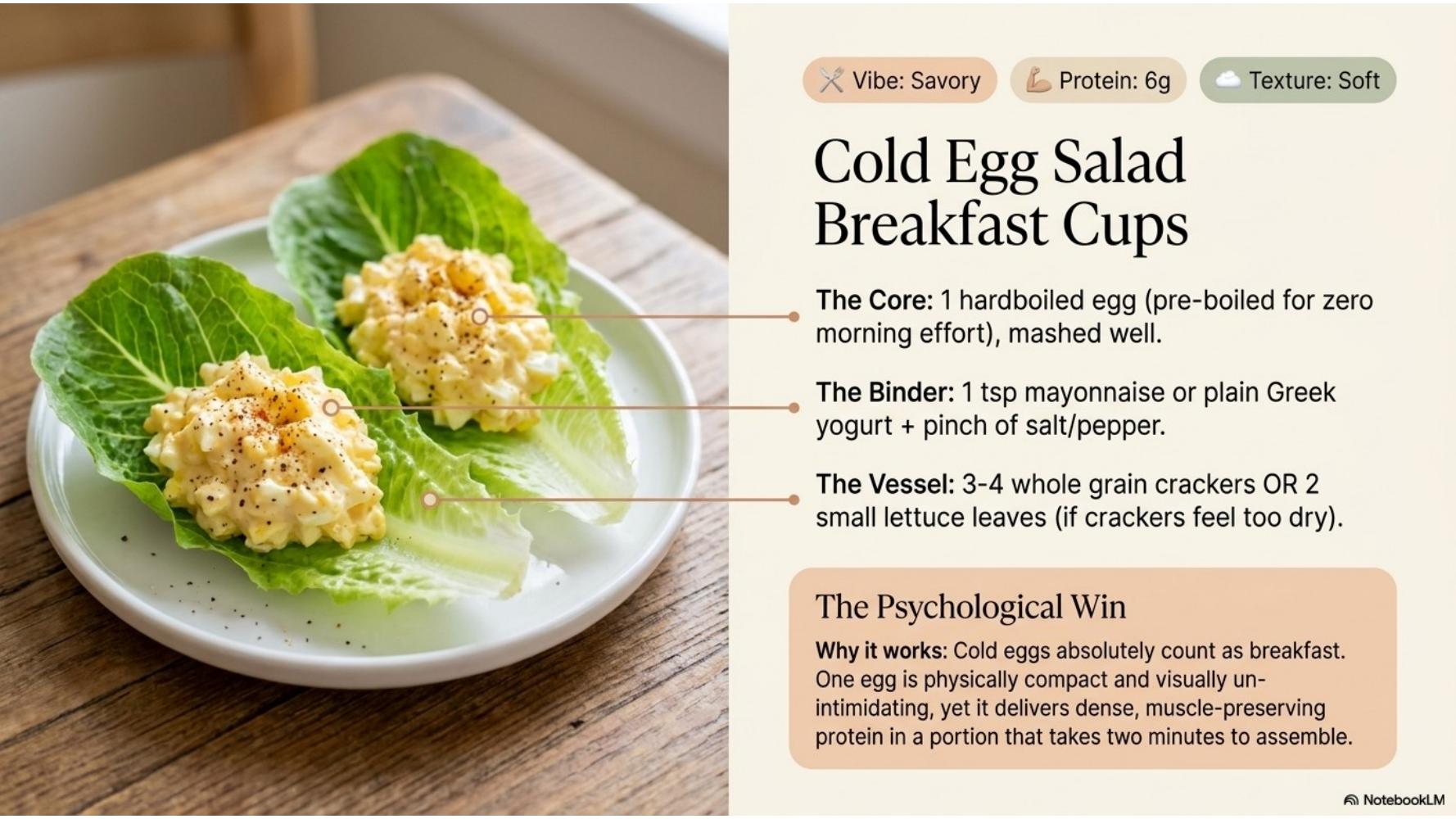 Cold Egg Salad Breakfast Cups