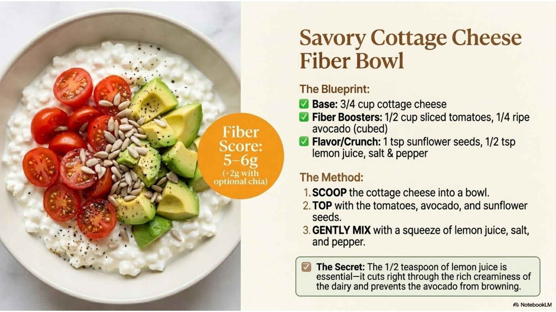 Savory Cottage Cheese Fiber Bowl
