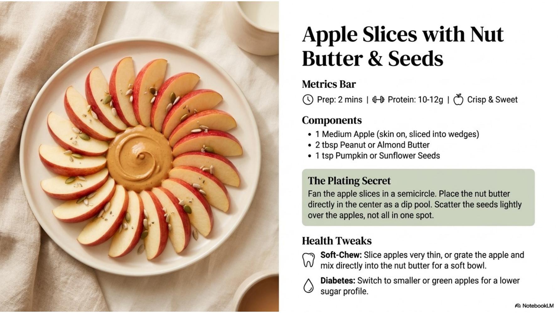 Apple Slices with Nut Butter & Seeds