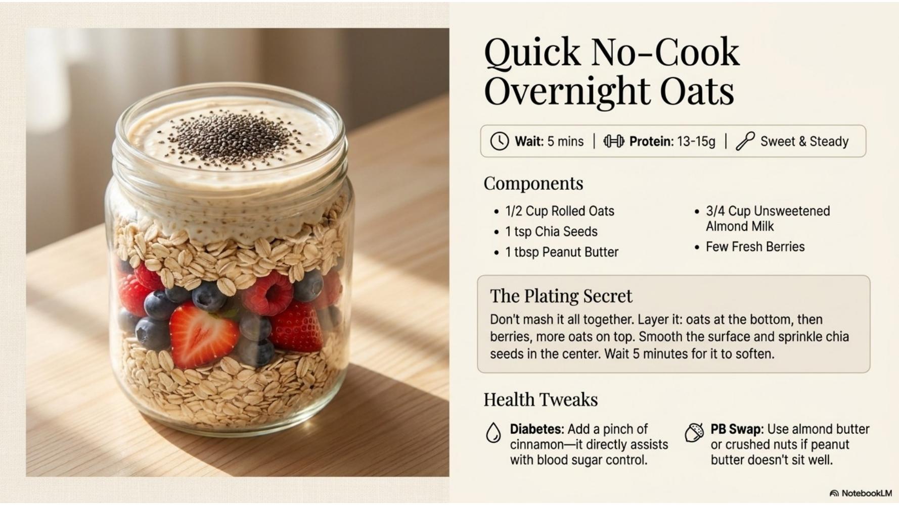 Quick No-Cook Overnight Oats
