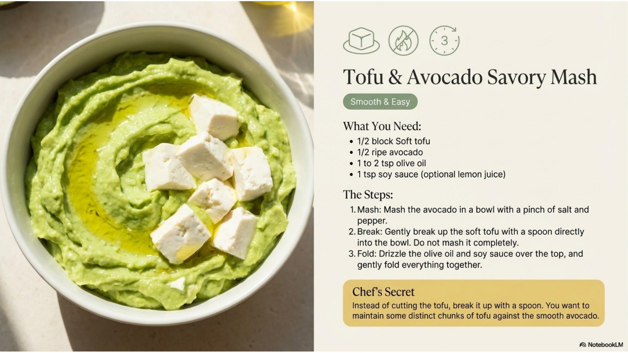 Tofu & Avocado Savory Mash
